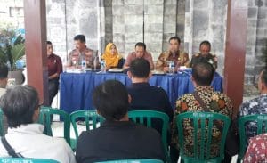 Danramil 26 Singosari bersama Muspika Gelar Rakor Persiapan Pemilu 2019