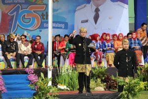 Ribuan Elemen Masyarakat Ikuti Upacara HUT 105 Kota Malang