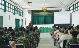 Sebanyak 135 Prajurit  Korem 083/BDJ Dapat Penyuluhan Hukum 