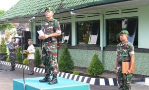 Kasrem 083 /BDJ Buka Latihan Posko 1 Wilayah Banyuwangi
