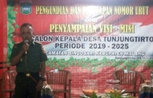 Danramil 26 Singosari Hadiri Penetapan Bakal Kades Tirtoyudo