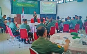 Korem 083/BDJ Gelar Rapat Evaluasi Progjagar Bidang Teritorial