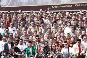 Kapolres Malang Raya Bersama Organisasi Kepemudaan se Jatim Tolak Aksi Kerusuhan