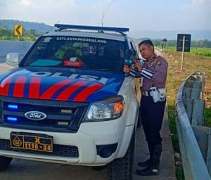 Polres Malang Terapkan Speed Gun Tol Lawang-Singosari
