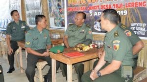 Tim Penilai Lomba Binter  Kunjungi  Kopi Babinsa di Desa Taji