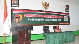 Korem 083/BDJ Bersama Bank BPTN Gelar Sosialisasi Menghadapi MPP