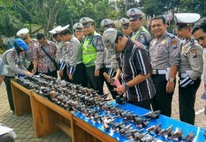 Antisipasi Penyalahgunaan Senpi Polres Malang Periksa Senpi Anggota