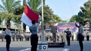 Wakapolres Batu Irup Peringatan HUT ke 74 Kemerdekaan Republik Indonesia