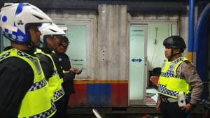 Halau Aksi Teroris Polres Malang Siagakan  Anggota di Pos Lantas Karanglo