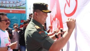 Dandim 0818 Ikut Menandatangani Jelajah Negeri Bangun Anti Korupsi