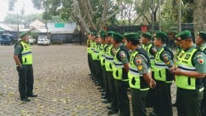 Danramil 0818/23 Jabung Pimpin Apel PAM Jalur Perjalanan  Panglima TNI