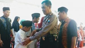 Kapolsek Wonosari Ikut Dalam Pemberian Santunan Anak Yatim dan Dhuafa