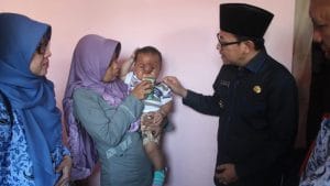 Arsa Balita Penderita Meningokel Dapat Kunjungan Walikota Malang