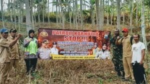 Babinsa Koramil 07 Pakisaji  Patroli Karhutlah Bersama Tiga Pilar