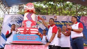 Dandim 0818 Potong Kue Ultah Polantas ke 64