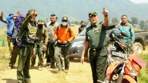 Dandim 0818 Tinjau Lokasi Kebakaran Kawasan Gunung Arjuno