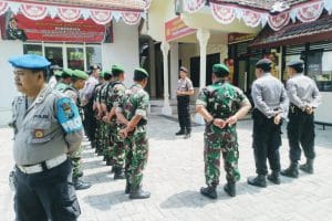 Bataud Koramil 32 Wonosari Ikut Apel Pam Jelang Pelantikan Presiden dan Wakil Presiden 2019