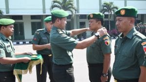 Korem 083/BDJ Laksanakan Kenaikan Pangkat Prajurit dan ASN Periode 1 Oktober 2019