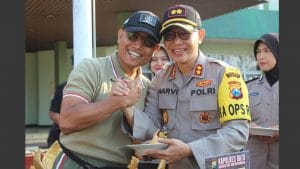 Kapolres Batu Berikan Salam Komando ke Danpusdik Arhanud Kota Batu