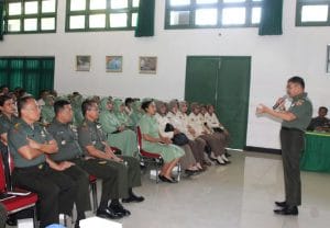 Dandim 0818 Ikut Giat  Sosialisasi Jasmani Dari Ahli Kasad Bidang Sosial Budaya