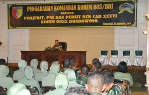 Danrem 083/BDJ : Peran Orang Tua Sangat Penting  Dalam Mendidik Anak