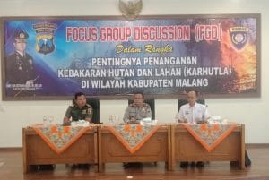 Sat Binmas Polres Malang Gelar FGD Tata Cara Penanggulangan Karhutla