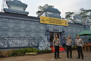 Tim Korlantas Polri Nilai Pos Yan Nataru 2020  Polres Malang Nyaman dan Lengkap