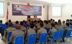 Satlantas Polres Malang Bekali 70 Anggota Satpol PP  UU Lalulintas  No 22/2009