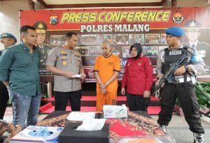 Polres Malang Gelar Kasus Pencabulan 18 Siswa SMPN 4 Kepanjen