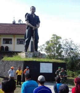Koramil 0818/04 Ngantang Gelar Karbak di Monumen Palagan Lettu Anumerta Soediarto