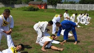 Puluhan  Anggota Polres Batu Jalani Ujian Beladiri Polri Semester II
