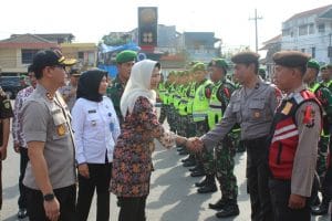 Pabung Kodim 0818 Ikut Gelar Pasukan Ops Lilin Semeru 2019 Polres Batu