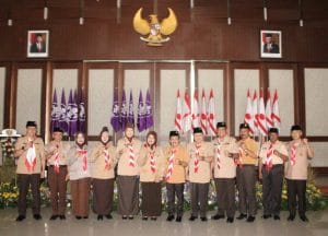Kapolres Batu Hadiri Pelatikan Majelis Pembimbing Pramuka Kota Batu Masa Bhakti  2019-2023