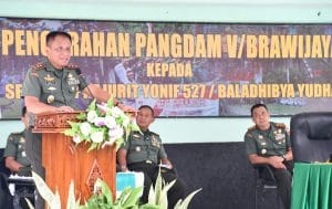 Danrem 083/ BDJ Sambut Kunker Pangdam V/ BRW di Kodim 0821/ Lumajang