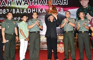 Dandim 0818 Dampingi  Kunker Danrem 083/BDJ di Ponpes Ngalah Pasuruan