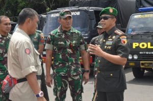 Danrem 083/BDJ Tinjau Kesiapan  Apel Penanggulangan Bencana Alam Hidrometeorologi