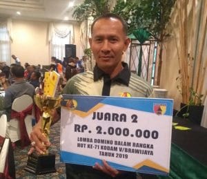 Korem 083/BDJ Raih Juara 2 Lomba Domino Tingkat Kodam V/ BRW