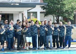 Kapolresta Malang Kota Jalan Sehat Bersama Danlanal Malang