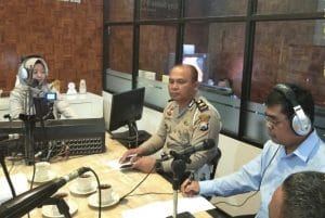 Satlantas Polres Malang Ikut Sosialisasikan Perda Perpakiran Kabupaten Malang