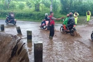 Polres Batu Siagakan Anggota Dikawasan Rawan Bencana