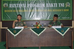 Kodim 0818 Terima Kunjungan Tim Asnik Dirbinter Bakti TNI dari Pusterad