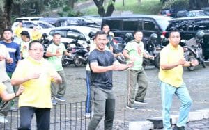 Danrem 083/BDJ Senam Fu Qing Bersama Komunitas Malang Raya