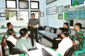 Kodim 0818 Gelar Apel Didalam Ruangan Antisipasi Penyebaran Virus Corona