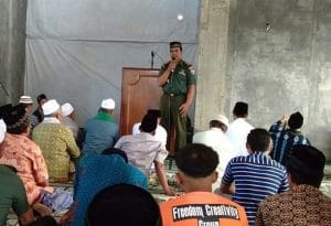 Danramil 0818/17 Sosialisasi Pencegahan Virus Covid-19 ke Jamaah Masjid