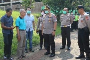 Kapolres Malang Tinjau  Kawasan Bebas Corona dan Jalur Bebas Corona
