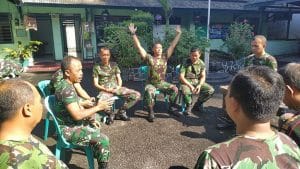 Kodim 0818/26 Singosari Laksanakan Berjemur di Pagi Hari,Upaya Penangkal Covid-19