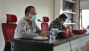 Polres Batu Gelar Rakor Penyemprotan Disenfektan Secara Masal