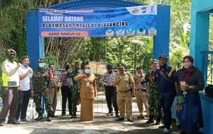 Polsek Tajinan Berlakukan Kawasan Physical Distancing