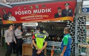 Pos Mudik dan Pelayanan Covid-19, Dikunjungi Wakapolres Malang