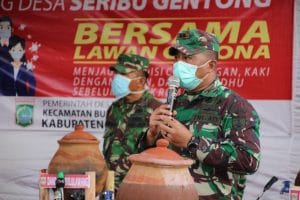 Dandim 0818 Ikut Melaunching Desa Seribu Gentong Lawan Covid-19